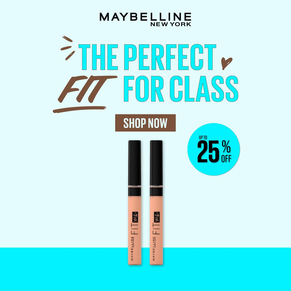Maybelline Fit Me Concealer Duo – Buy 2 Fit Me Concealer and Get 25% Off
