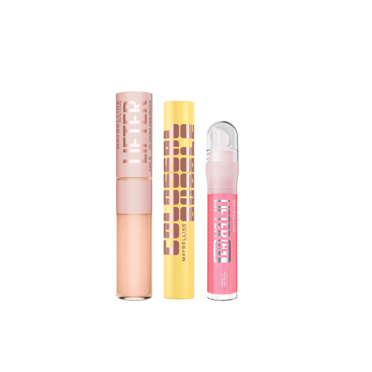 Brave Together Flawless Base & Glow Duo – Maybelline Lifter Concealer + Colossal Mascara + Lifter Plump Get 20% Off