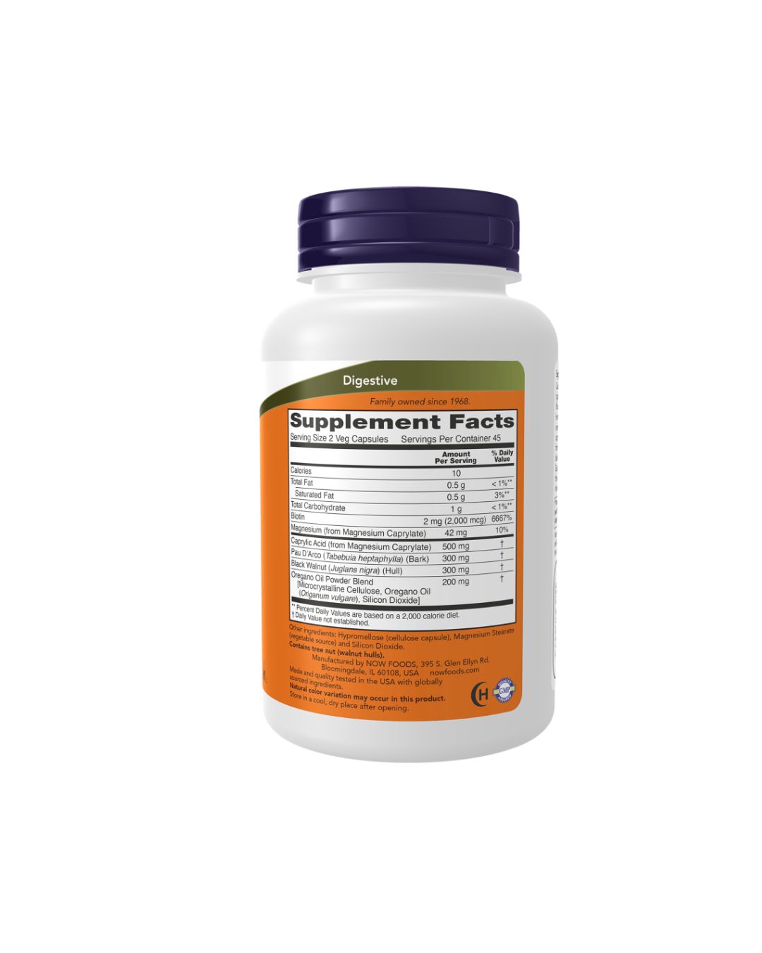 NOW Candida Support Intestinal Health Formula 90 Veg Capsules
