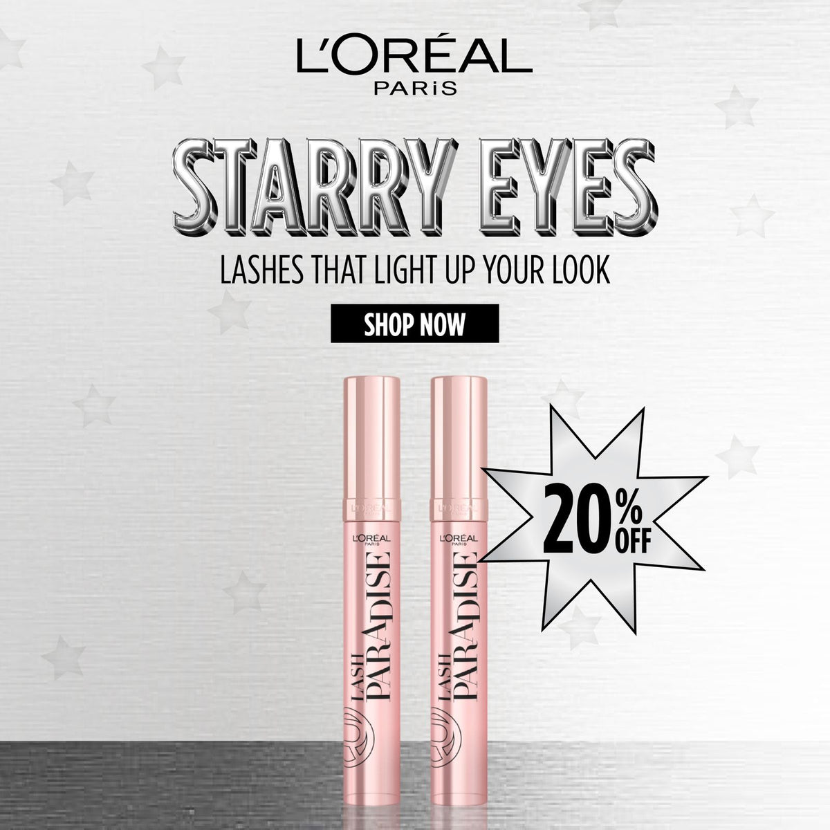 L’Oreal Paris Lash Paradise Mascara Duo Get 20% Off