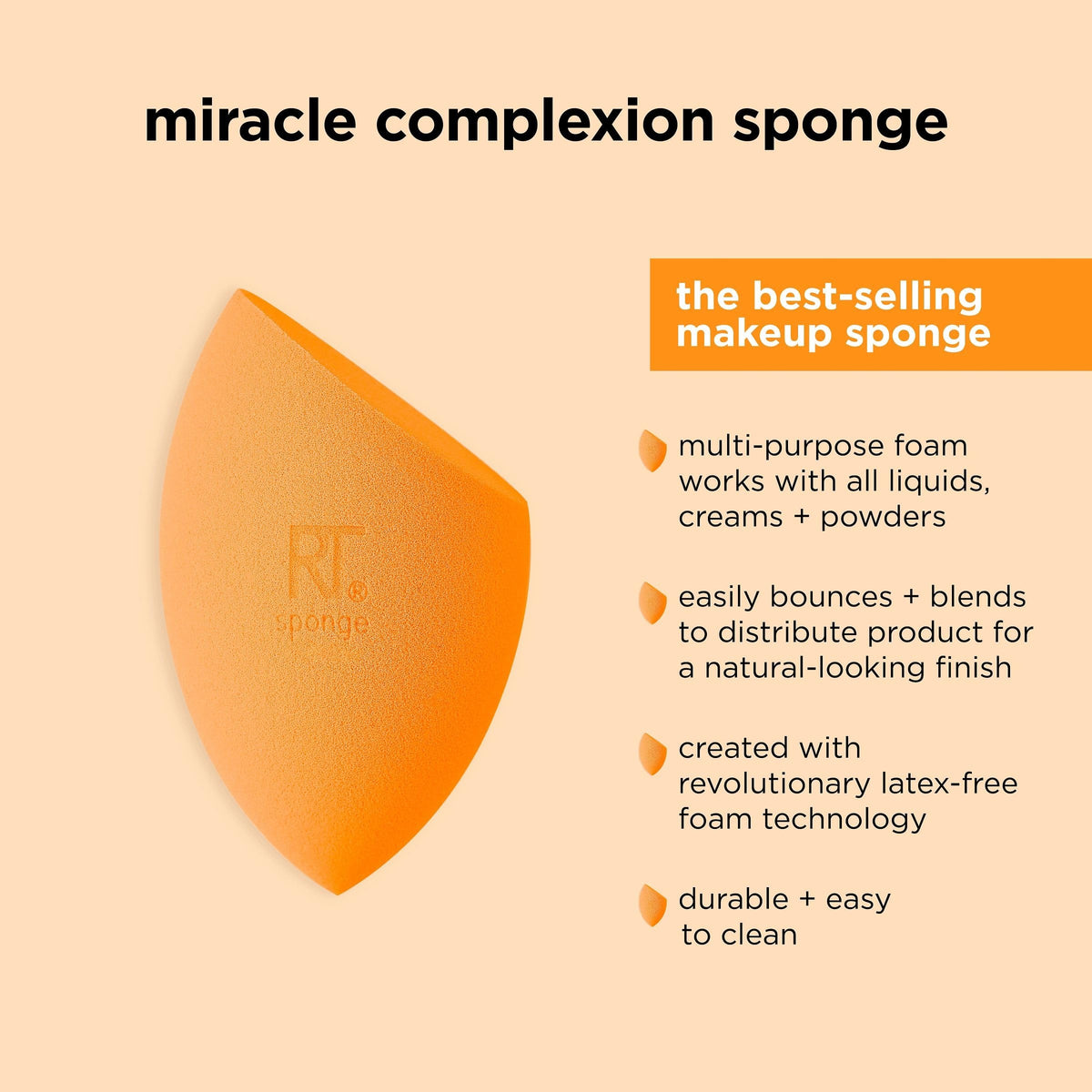Real Techniques Miracle Complexion Sponge & Travel Case-3
