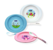 OPTIMAL SOLID BODY FEEDING PLATE WITH SOFT TIP SPOON-1