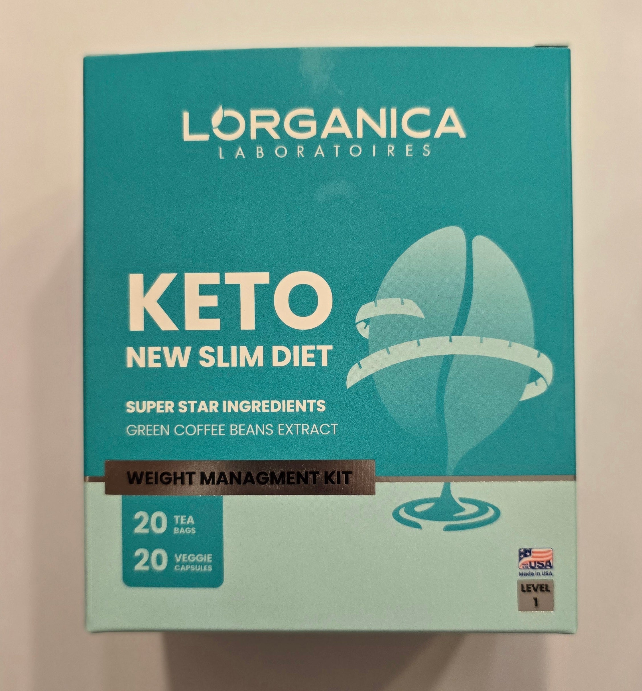 Lorganica Keto New Slim Diet level 1 – Weight Management Kit with Green Coffee Bean Extract-1