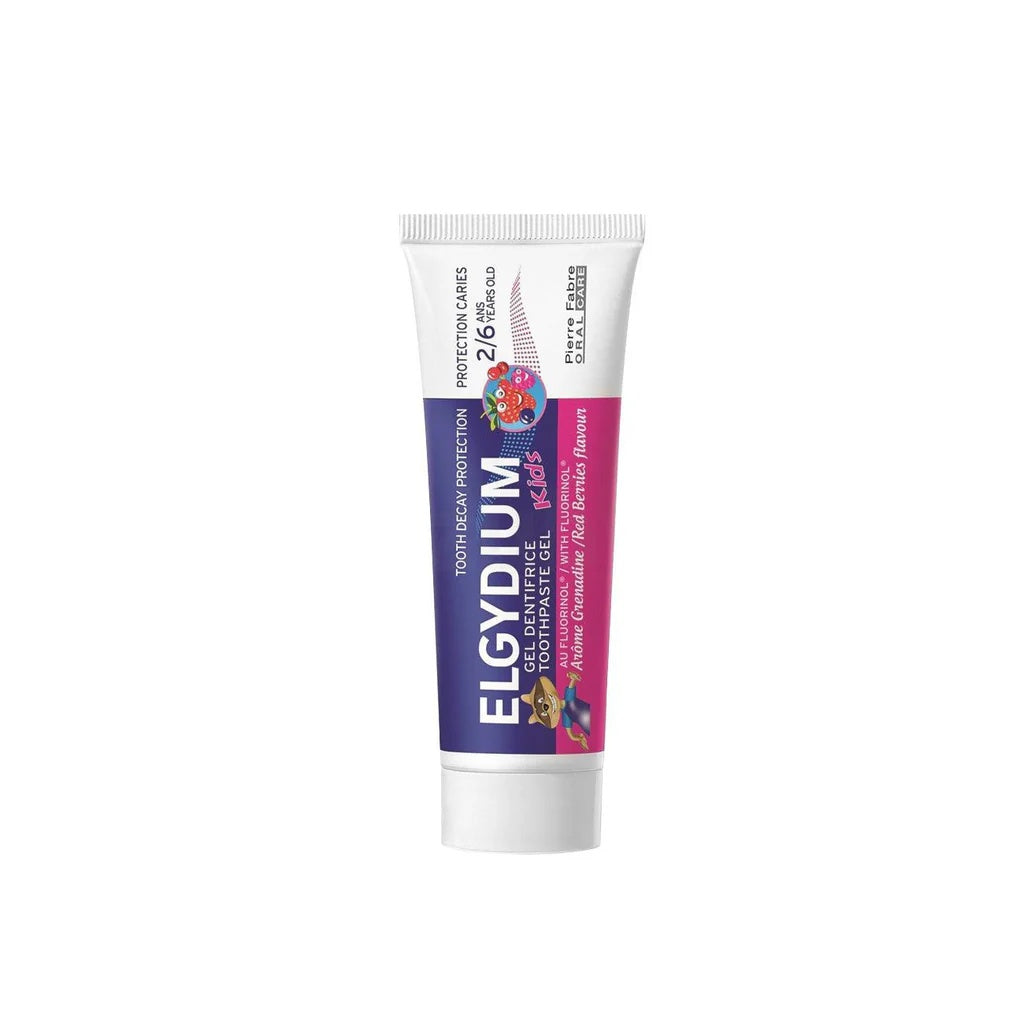 Elgydium Kids Red Berries Toothpaste Ages 2 to 6 – Gentle Care with a Berrylicious Twist (50ml)-1