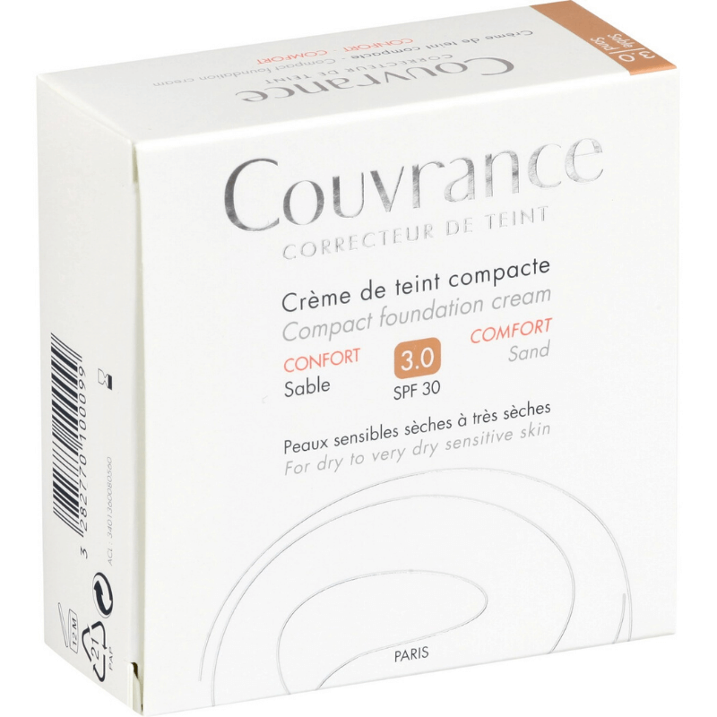 Avene Couvrance Compact Foundation Cream Comfort 10g - Available in 3 Shades for a Smooth Finish-4