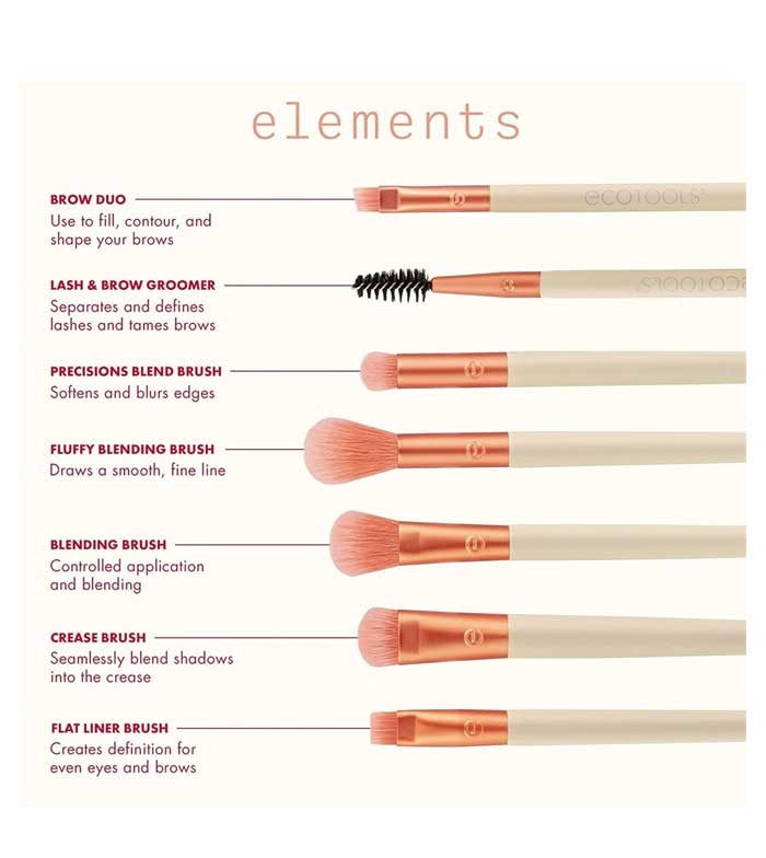 EcoTools Elements Limited Edition Fiery Eyes Makeup Brush Set-4