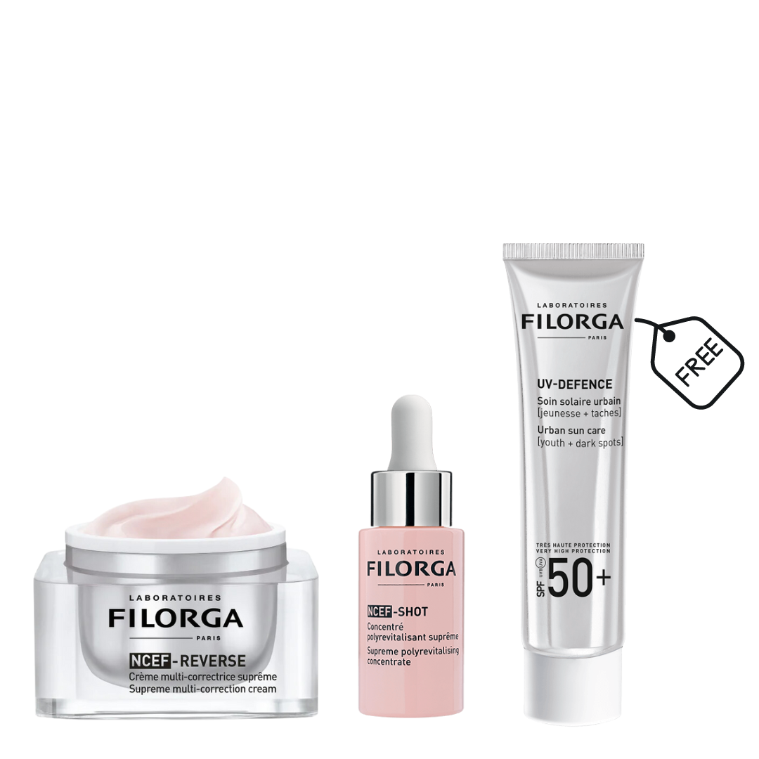 Filorga NCEF Shots, Filorga Reverse Day Cream, Free Filorga UV Defense 50+ cream-1