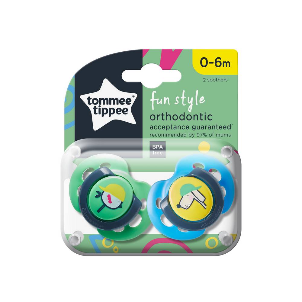Tommee Tippee Fun Style Soothers Orthodontic-2