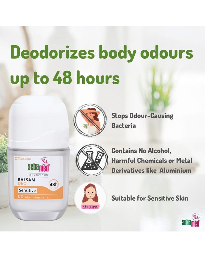SEBAMED BALSAM DEODORANT ROLL-ON 50ml-2