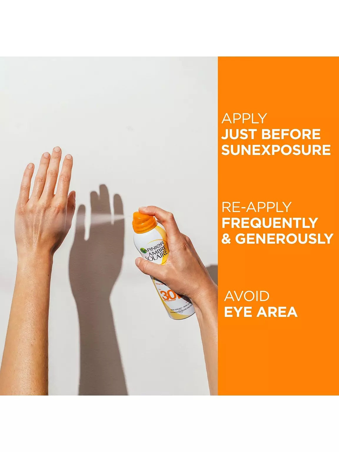 Garnier Ambre Solaire SPF 30 Dry Mist Sun Cream Spray 200ml – Lightweight Invisible Protection-4
