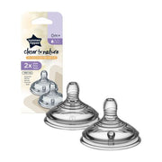 Tommee Tippee  Closer To Nature Slow Flow Teats 0M+-1