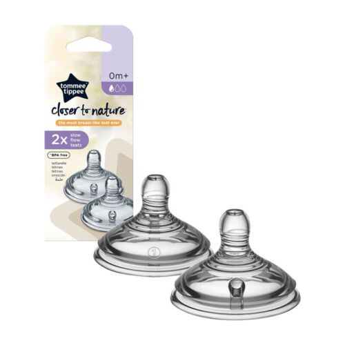 Tommee Tippee  Closer To Nature Slow Flow Teats 0M+-1
