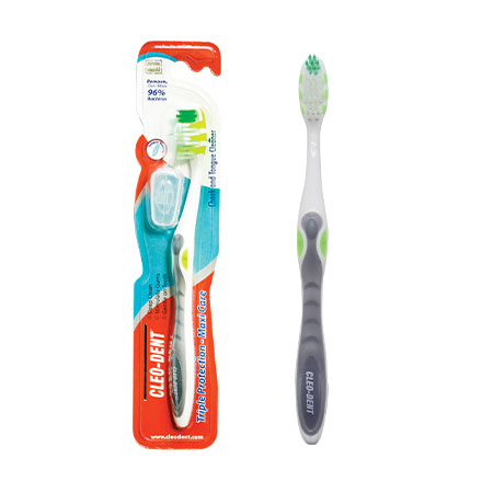 Cleo-Dent Triple Protection Maxi Clean Toothbrush Soft – Gentle Daily Oral Care for Sensitive Gums - copy-2