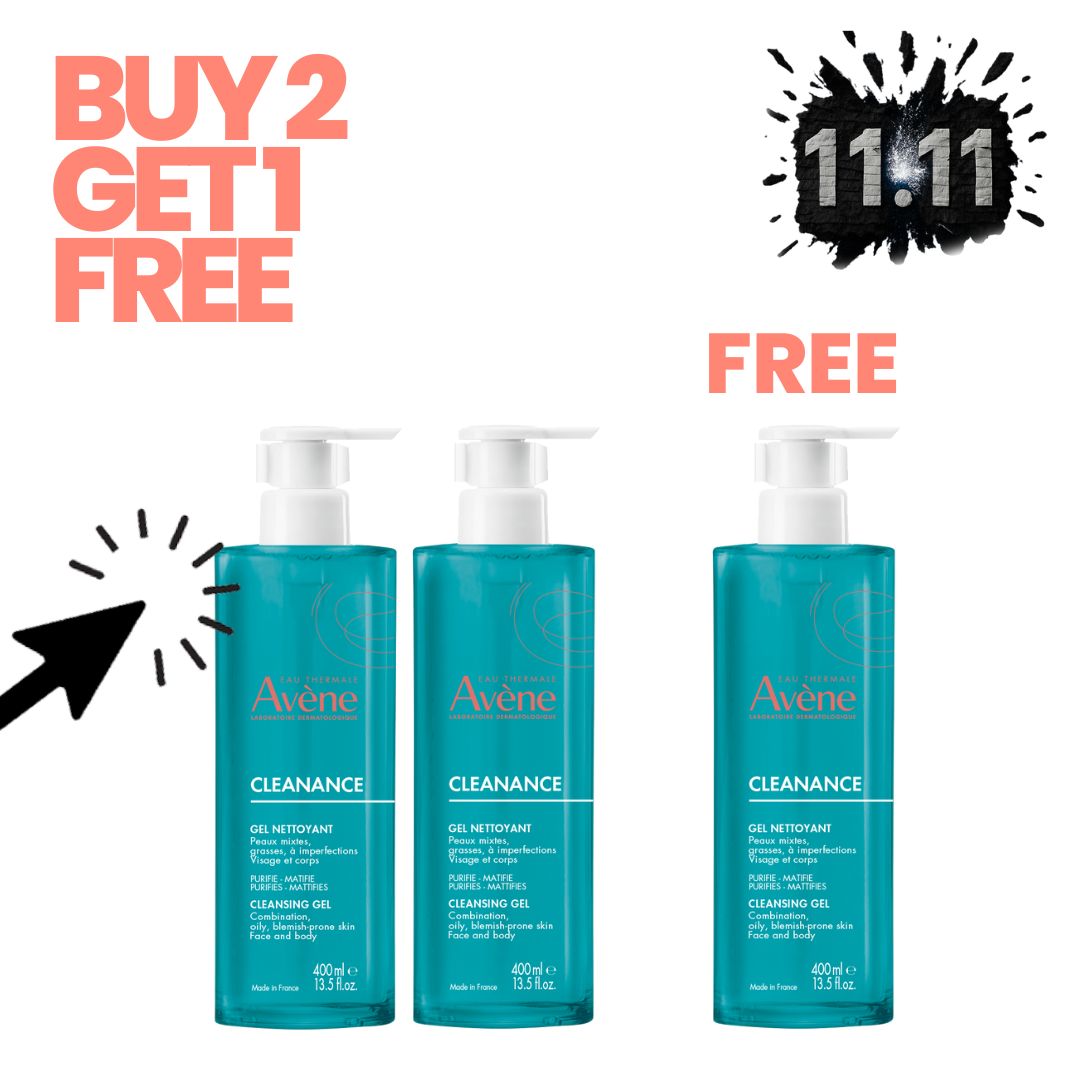 Avene Cleanance Cleansing Gel 400ml – Offer Buy 2 Get 1 Free-1