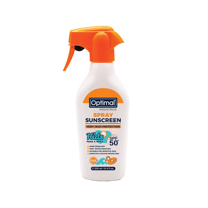 Optimal Kids Spray Sunscreen SPF 50+ Face & Body – 250ml-1