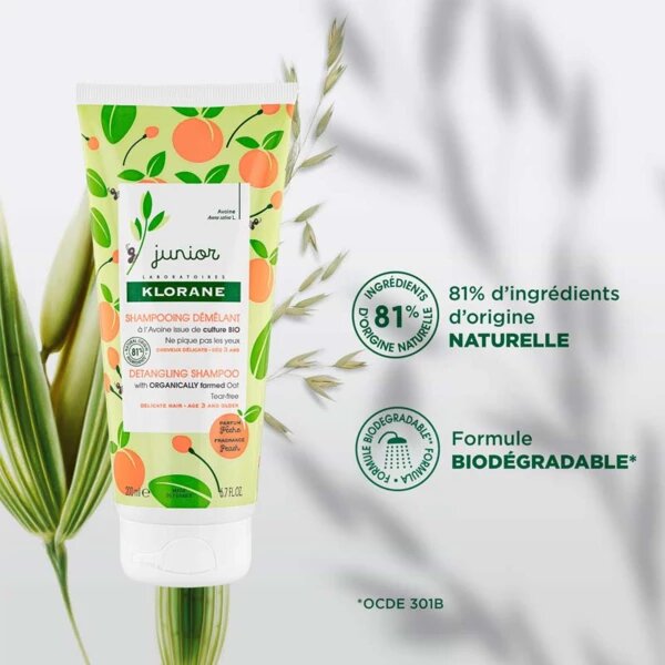 Klorane Junior Detangling Shampoo 200ml-3