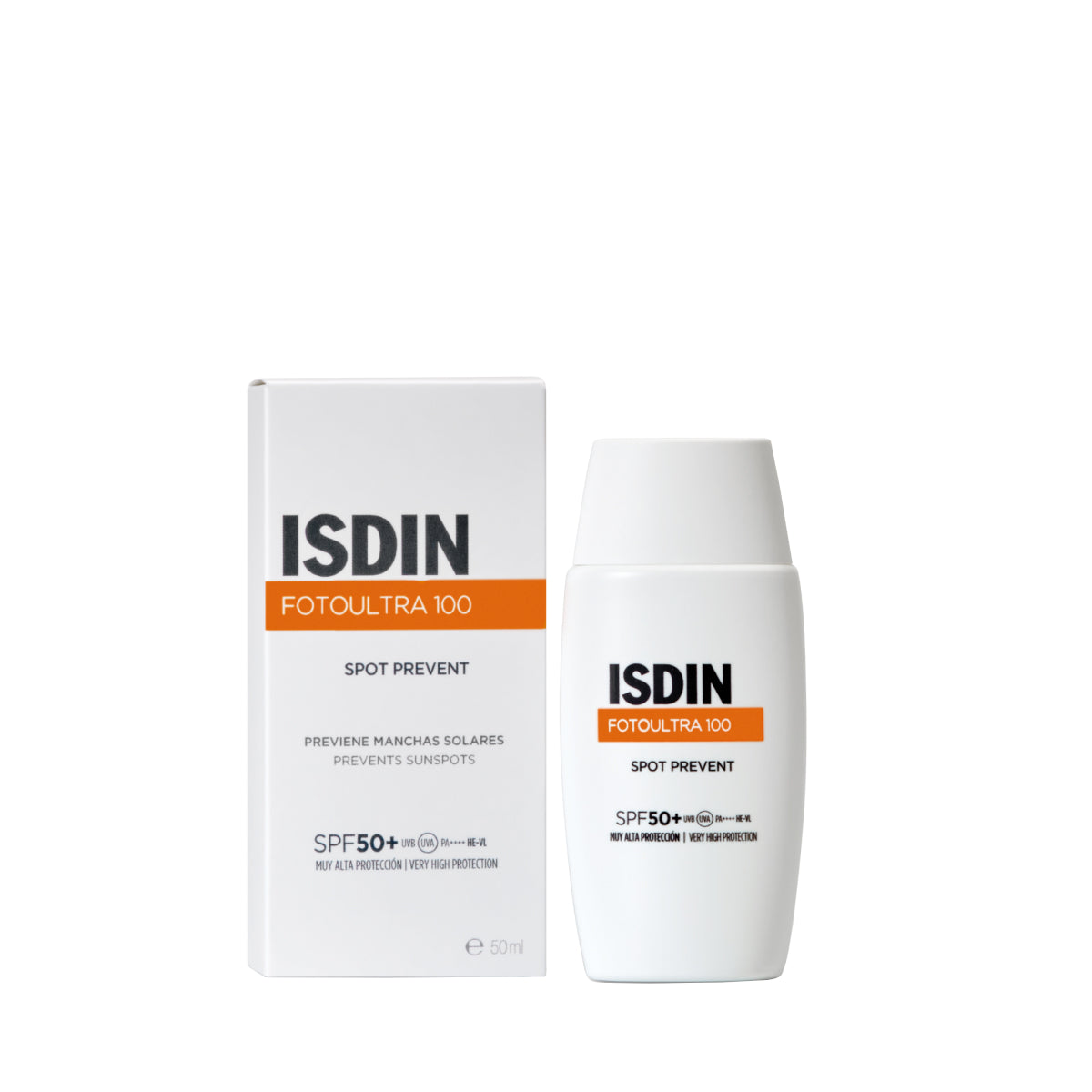 ISDIN Fotoultra 100 Spot Prevent SPF 50+ 50ml | High Protection Sunscreen for Dark Spot Prevention-1