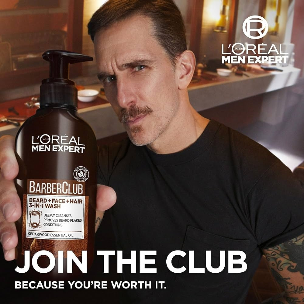 L'Oreal Men Expert Barber Club Beard & Face Wash 200ml – Daily Cleanser for Beard, Face & Hair-5