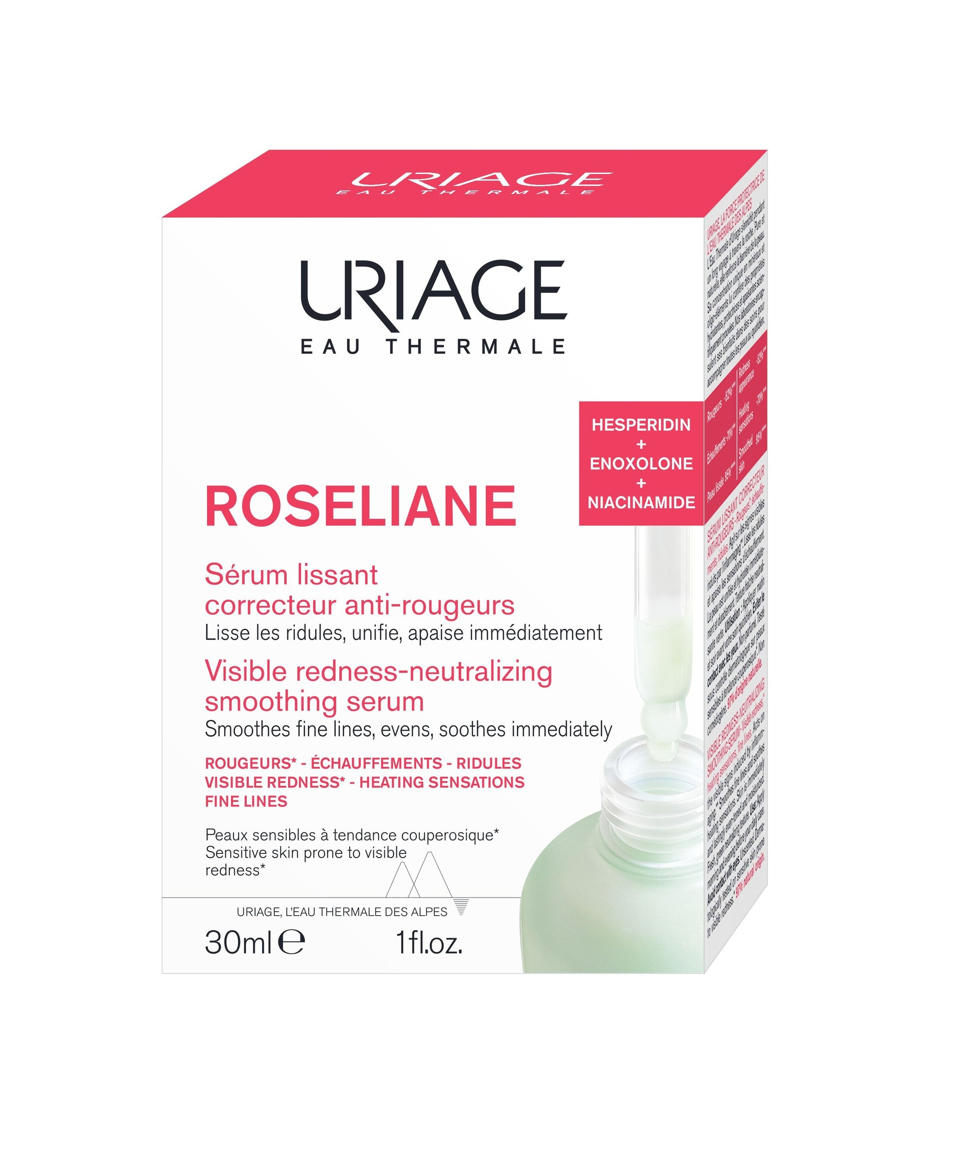 Uriage Roséliane Serum 30ml | Soothing Serum for Redness and Sensitive Skin-1