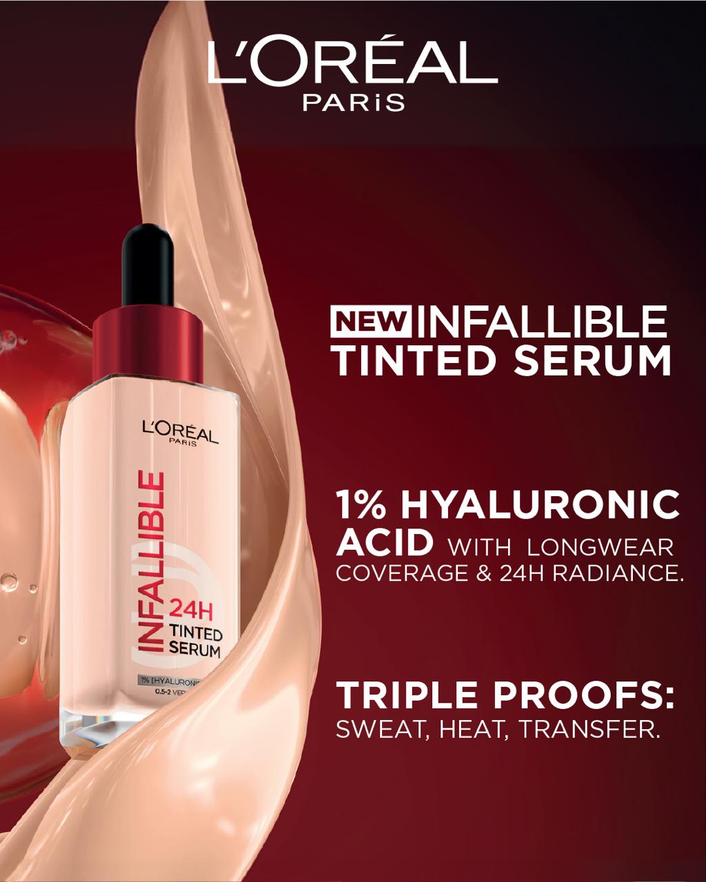 LOreal Paris Infallible 24H Tinted Serum Foundation - Long-Lasting Full Coverage-3