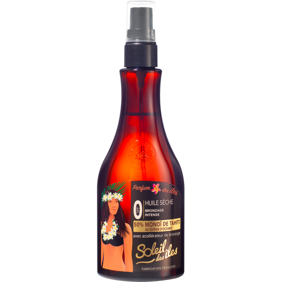 Soleil Des Îles Tanning Dry Oil with Tahitian Monoi and Réa SPF 0 - 150ml-1