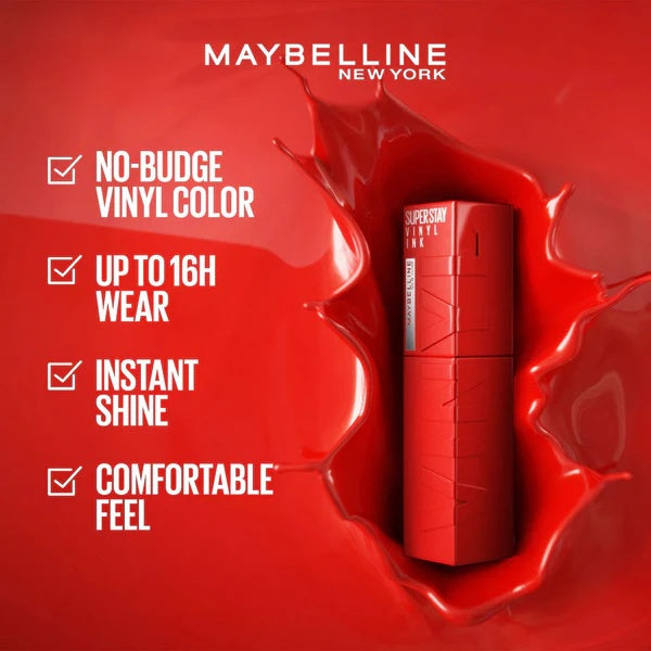 Maybelline SuperStay Vinyl Ink Liquid Lipstick – Long-Lasting, High-Shine Color-3