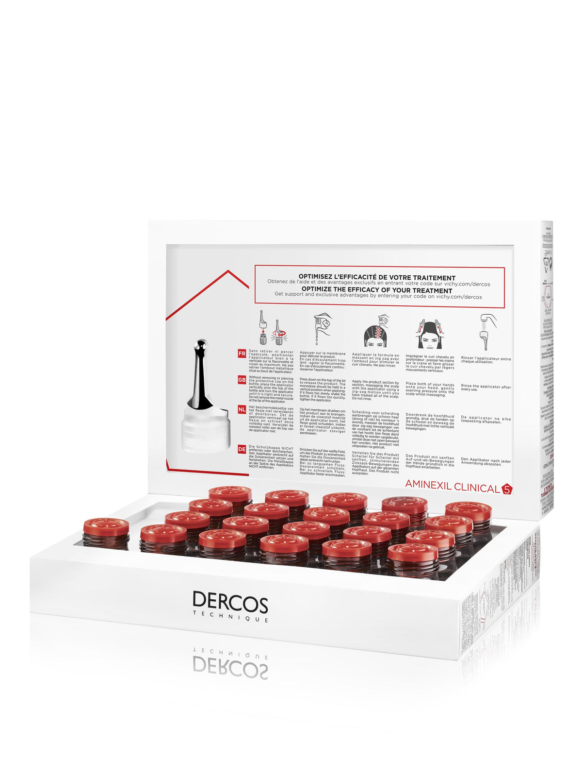 Vichy Dercos Aminexil Clinical 5 Anti Hairloss Ampoules Women-3