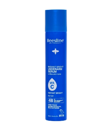 Beesline Radiant Bright Underarm Deodorant Serum with Vitamin C – 48-Hour Antiperspirant & Skin Brightening Spray, 150ml-Instant Bright-1