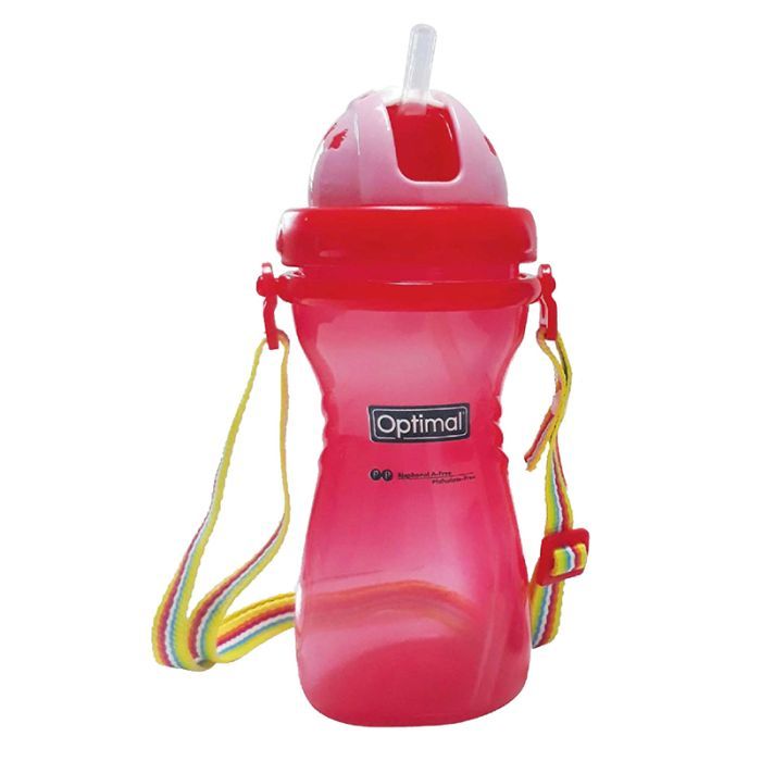 Optimal P.P WIDE NECK STRAW BOTTLE400ml-2