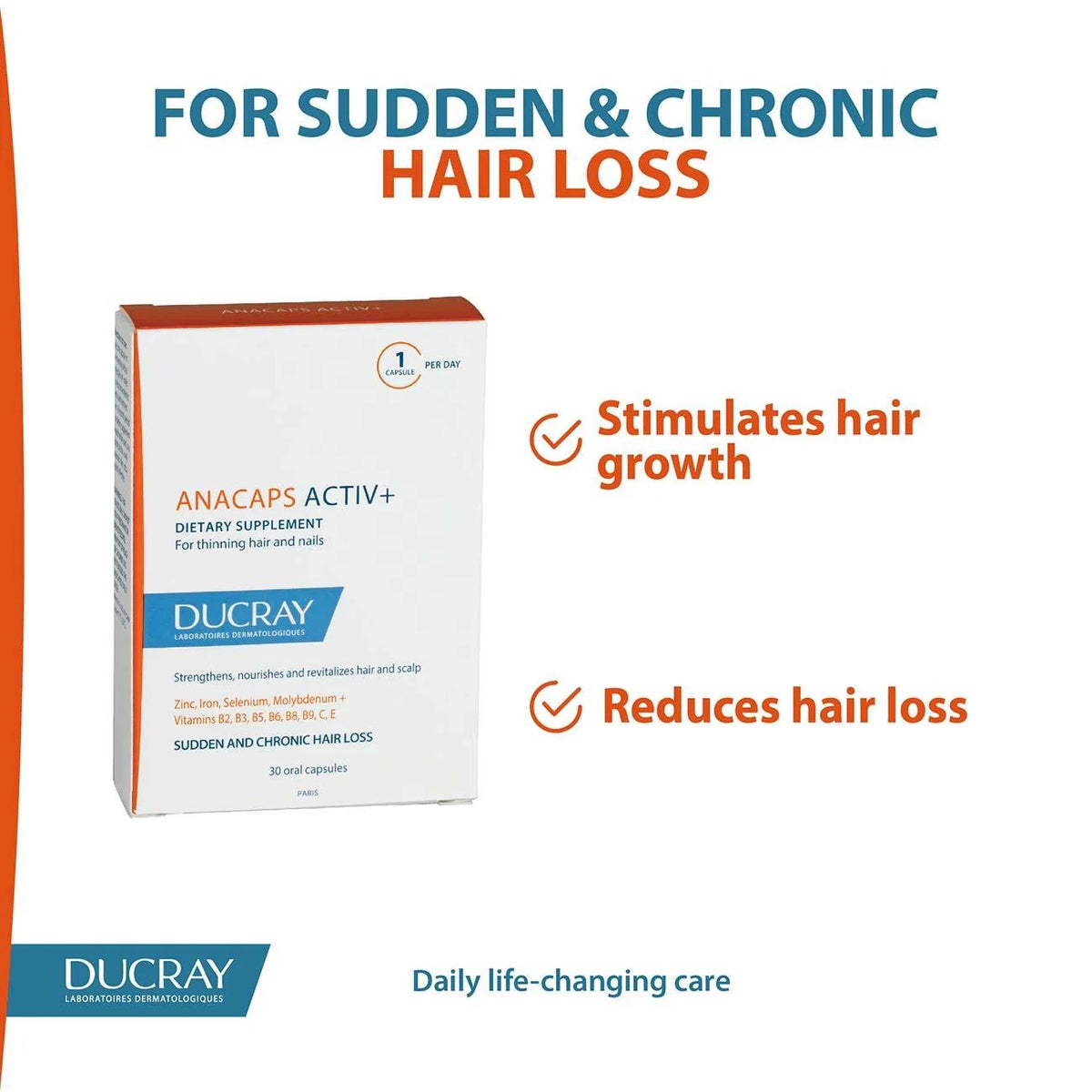 Ducray Anacaps Tri-Activ Hair Growth & Strengthening Supplements-5