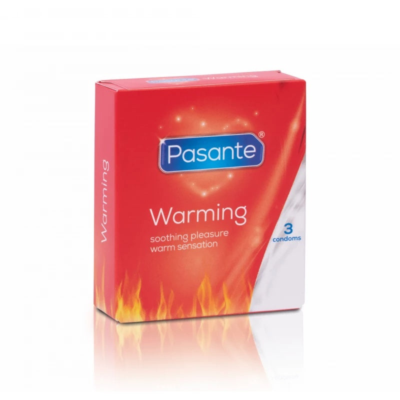 Pasante Warming Condoms 3-Pack – Soothing Warm Sensation for Enhanced Pleasure-1