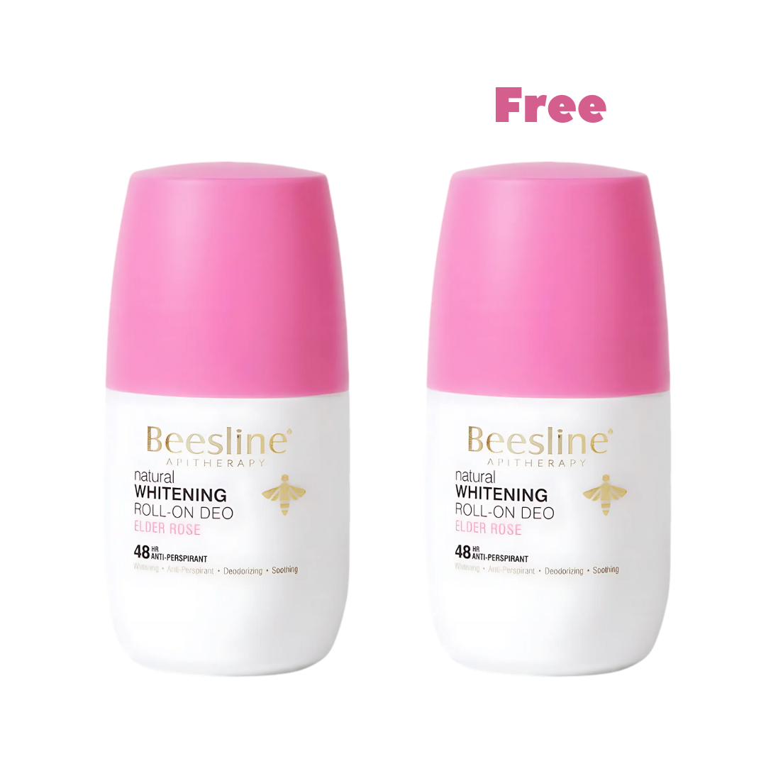 Beesline Natural Whitening Roll-On Deo Elder Rose 1+1 Free Second Piece 2x50ml-2