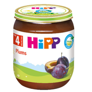 HiPP Organic Plums 125g – Organic Fruit Puree (4M+)-1