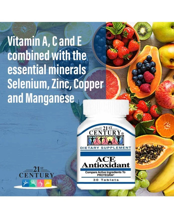 ACE Antioxidant Dietary Supplement 30 Tablets-1