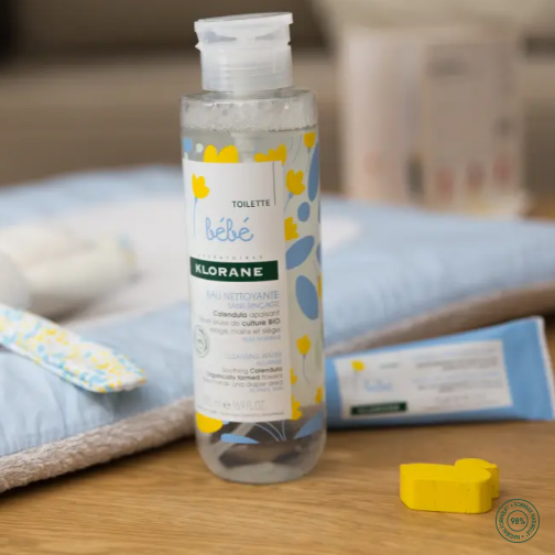 Klorane Baby Cleansing Water 500ml – Gentle No-Rinse Formula with Calendula for Sensitive Skin-3