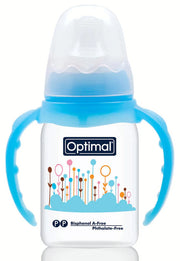 OPTIMAL N.Neck Orthodontic Feeding bottle with handle-1
