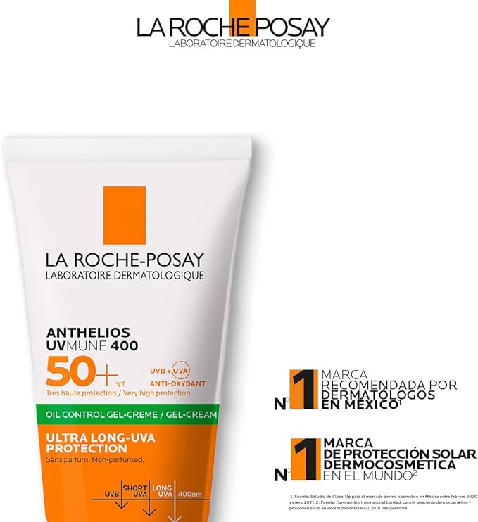 La Roche Posay Anthelios UVMUNE 400 SPF50+ Oil Control Sun Protection Gel Cream-2