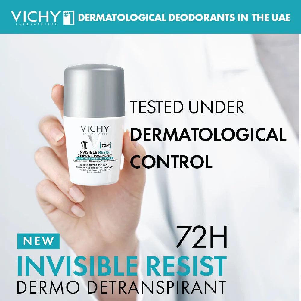Vichy 72H Invisible Resist Dermo Deodorant for Women - 50ml.-4