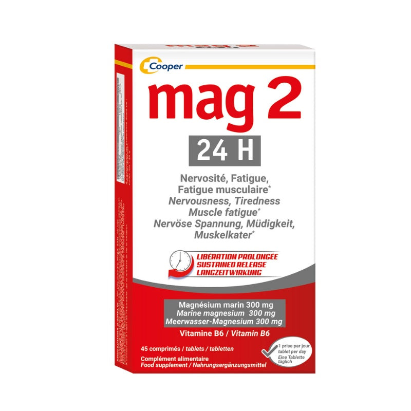Mag 2 24H Magnesium & Vitamin B6 Supplement – 45 Tablets-1