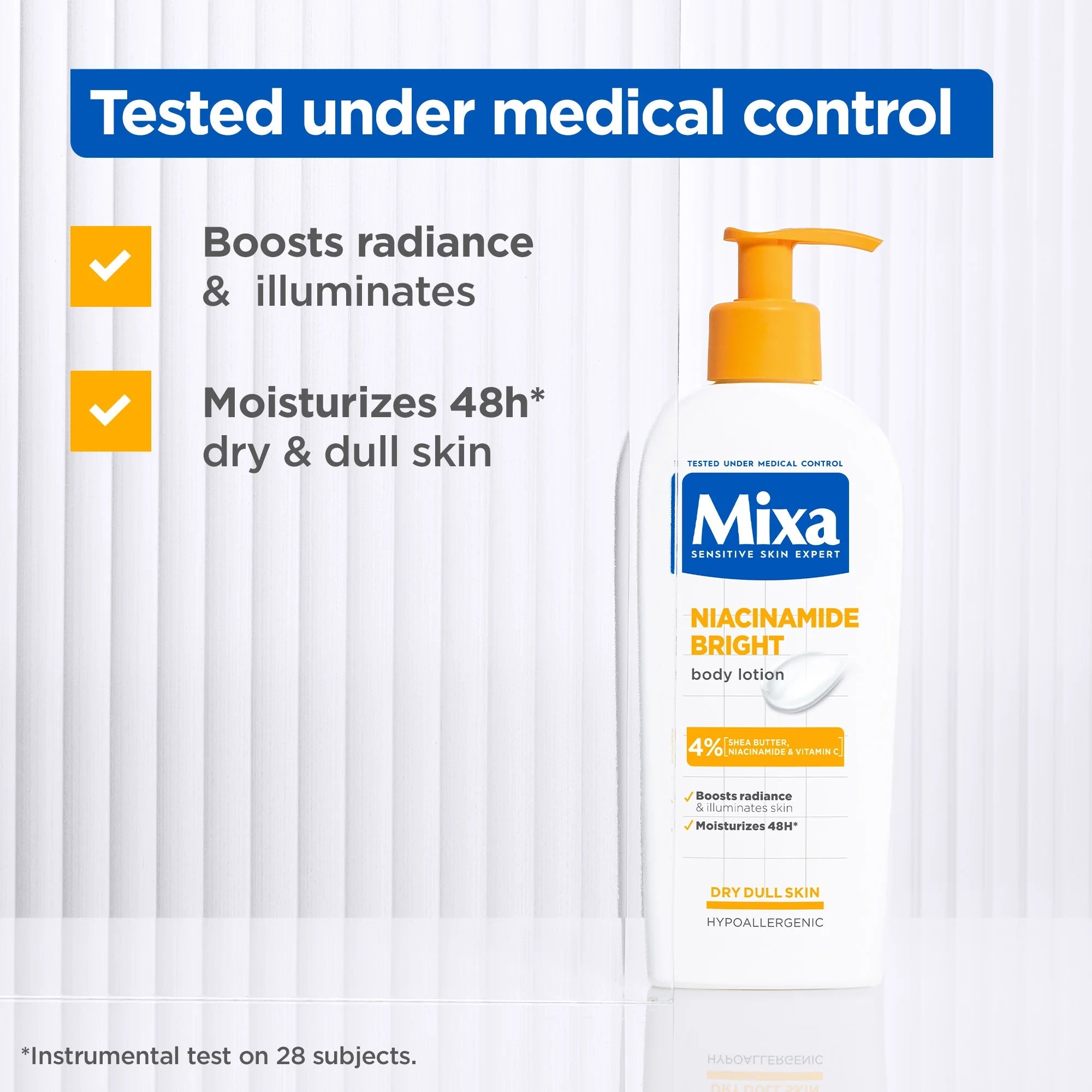 Mixa Niacinamide Bright Body Lotion 4% Niacinamide Vitamin C & Shea Butter-3