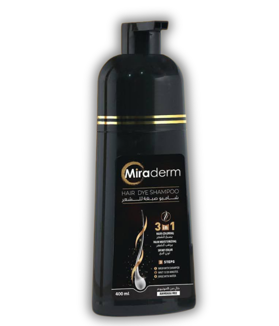 Miraderm Hair Dye Shampoo – Effortless Hair Color in One Wash-1