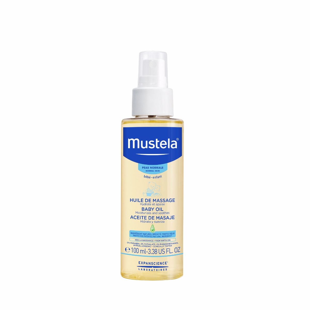 Mustela Baby Oil, Huile De Massage with Avocado Oil- 100ml-1