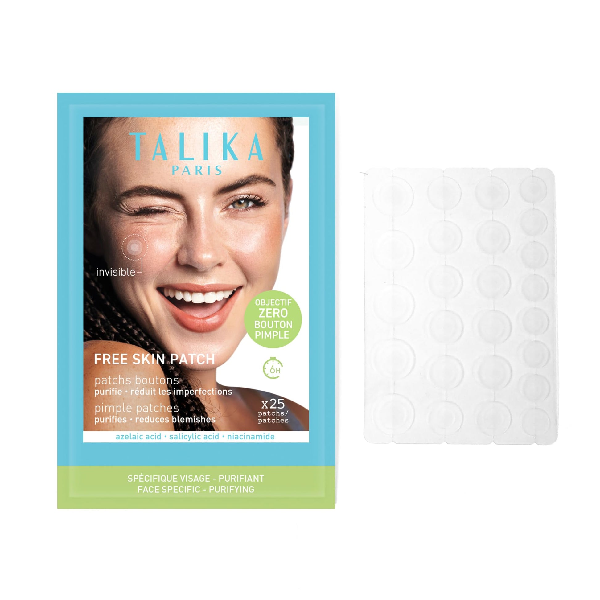 TALIKA Free Skin Patch 25 PATCHES | Acne and Blemish Treatment with Salicylic Acid, Niacinamide, and Azelaic Acid-1