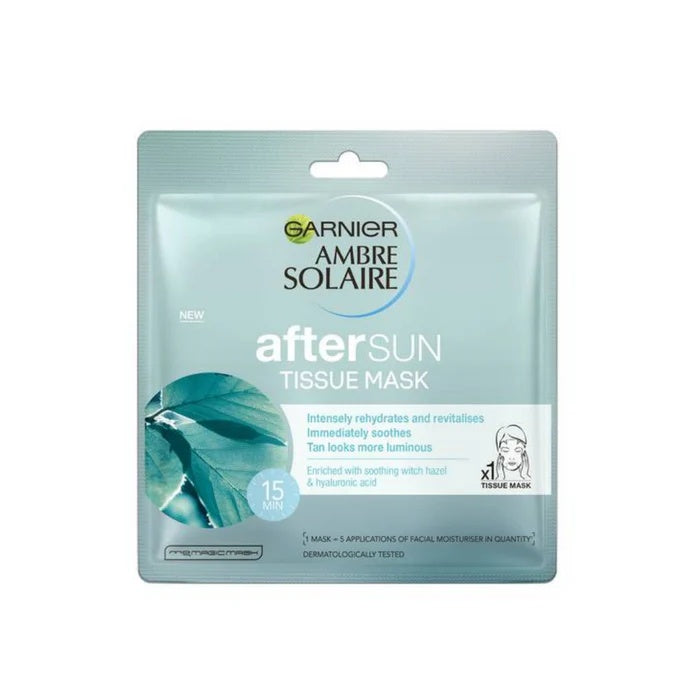 Garnier Ambre Solaire After Sun Tissue Mask with Witch Hazel & Hyaluronic Acid-1