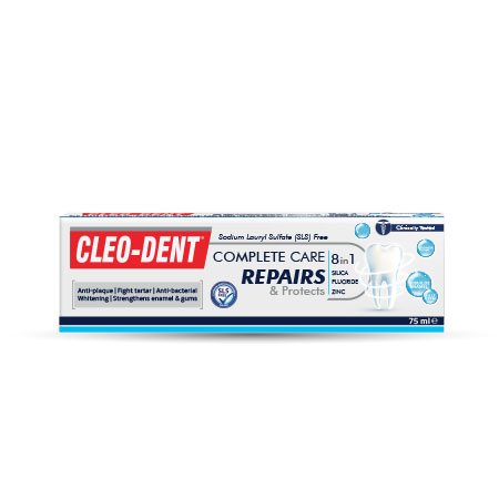 Cleo-Dent Total Care 8in1 Toothpaste 75ml – Complete Oral Protection-1