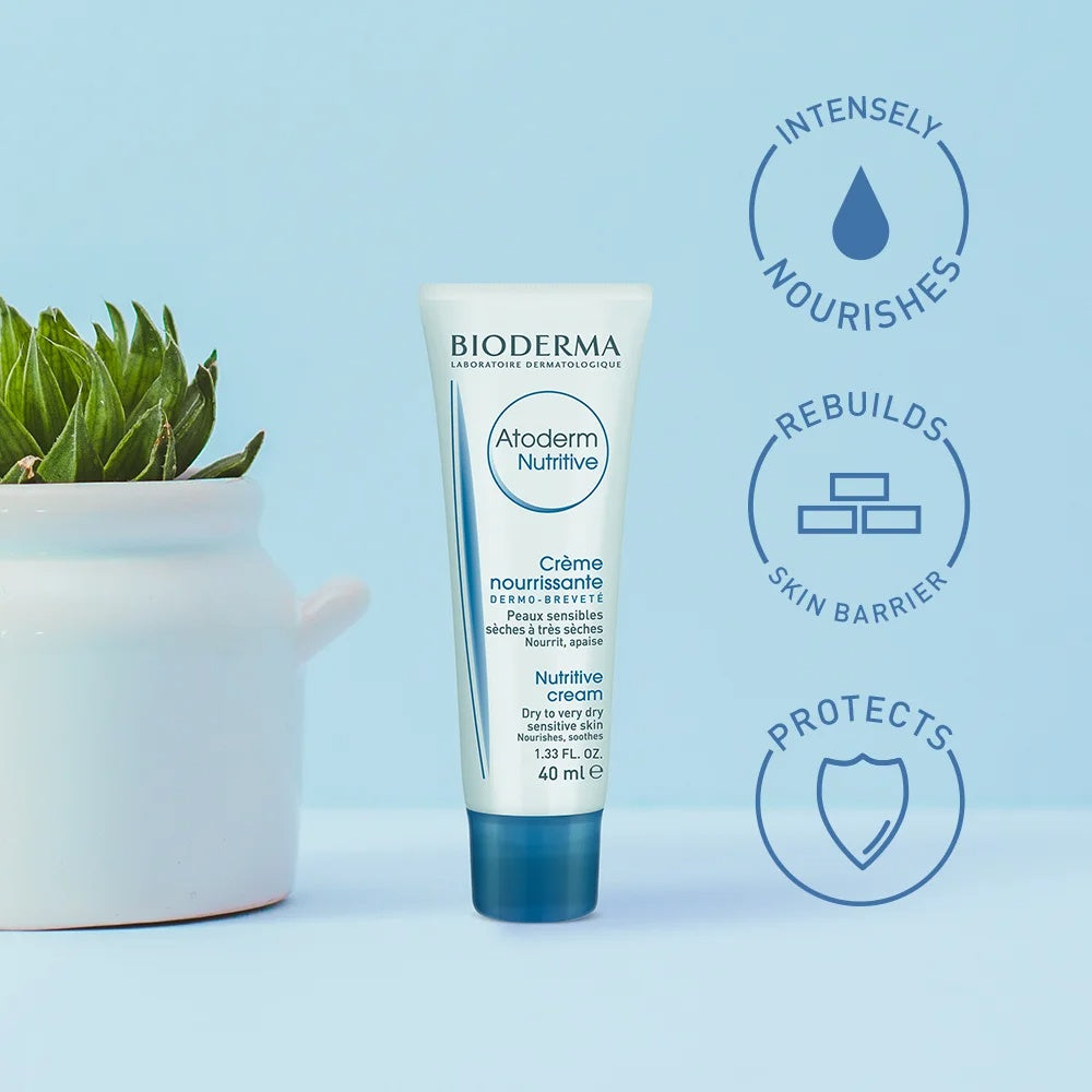 Bioderma Atoderm Nutritive Rich Face Cream for Dry to Very Dry Sensitive Skin 40ml – Intense Nourishment and Protection-4
