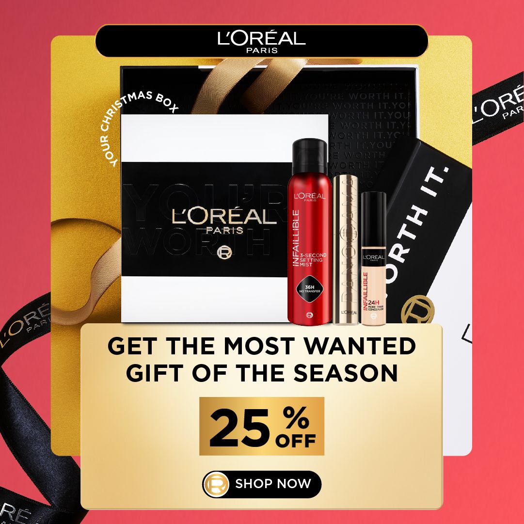 L’Oreal Paris Infallible Christmas Box – Setting Mist, Panorama Mascara & Concealer | 25% OFF-2
