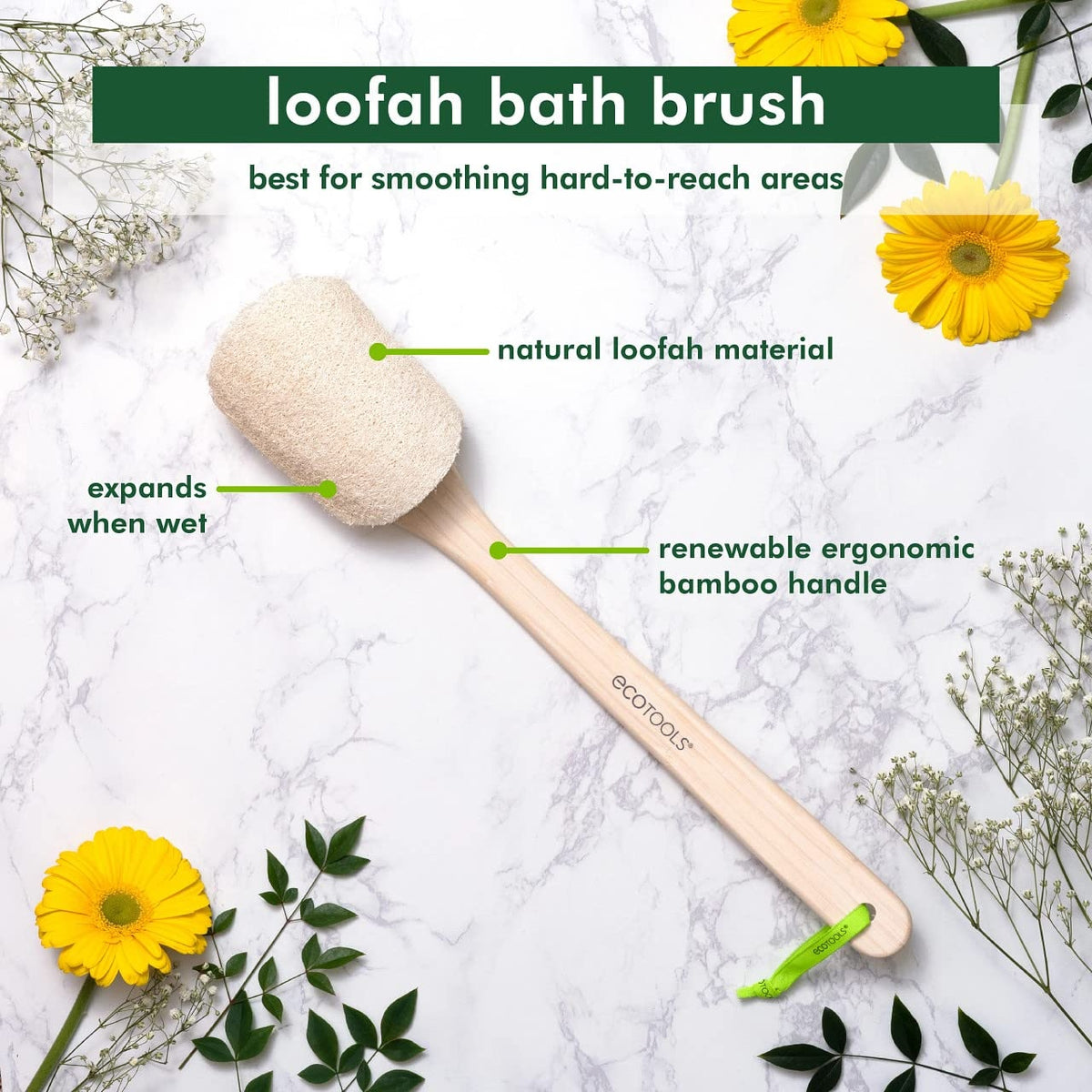 EcoTools Bamboo Loofah Bath Brush-3