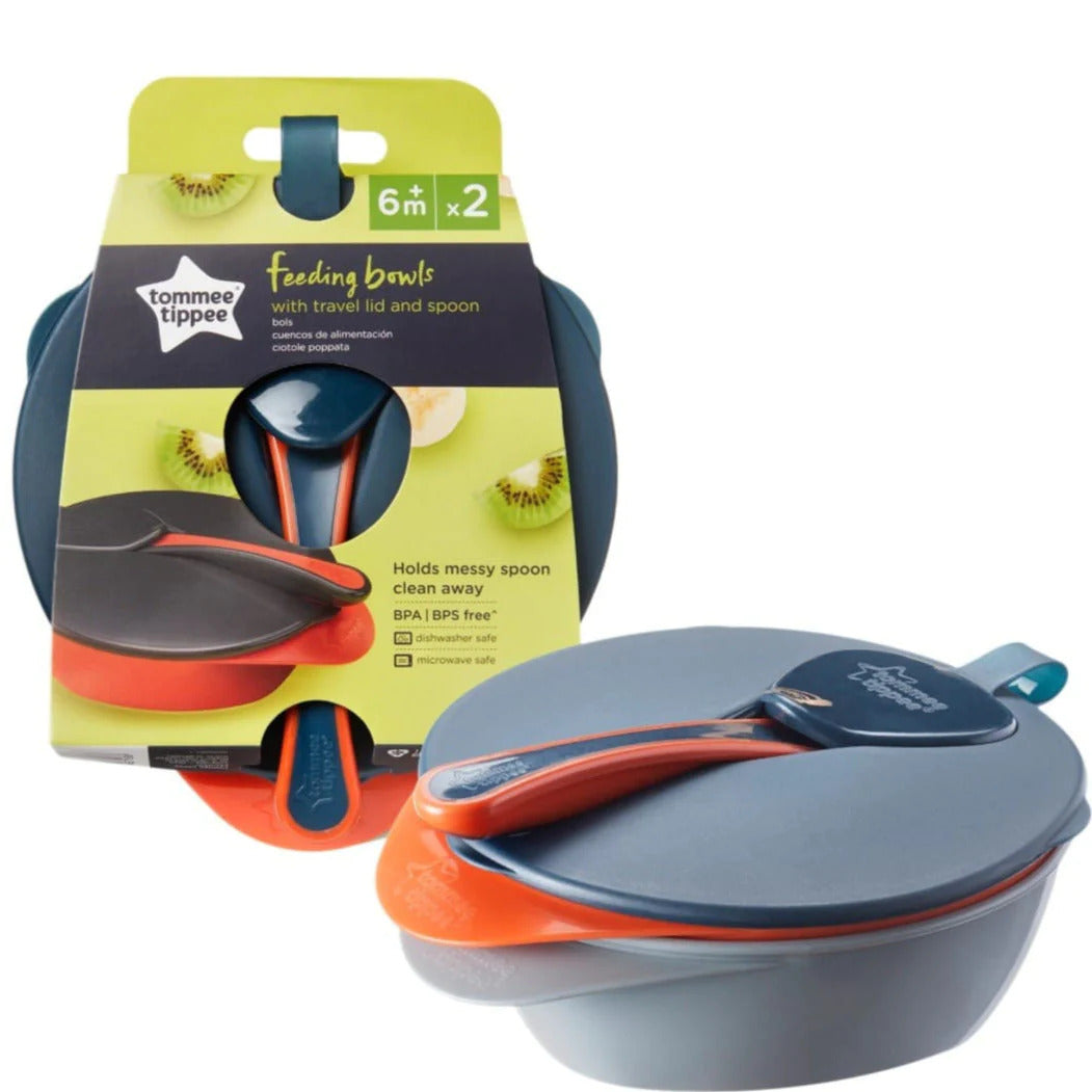 Tommee Tippee – Tommee Tippee Explora Easy Scoop Feeding Bowl Lid And Spoon-2