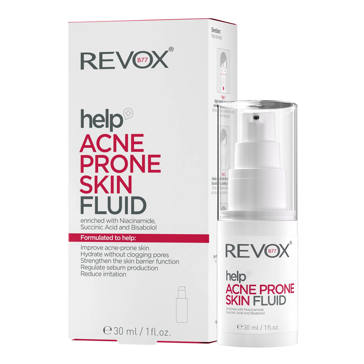 Revox Help Acne Prone Skin Fluid Clear Skin - 30ml-1
